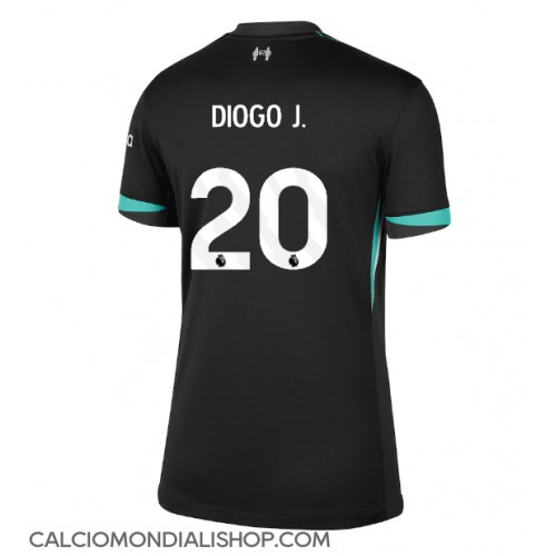 Maglie da calcio Liverpool Diogo Jota #20 Seconda Maglia Femminile 2024-25 Manica Corta